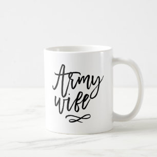 Chic typografi - arméfru kaffemugg