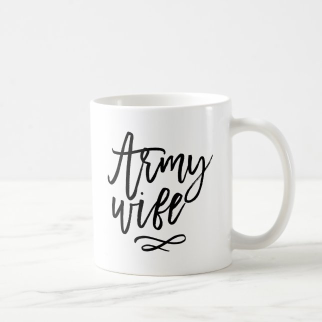 Chic typografi - arméfru kaffemugg (Höger)