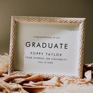 Chic Typografi Grattisar Student Poster