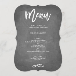 Chic Typografi, kalkylpanelsmeny Meny