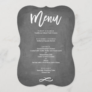 Chic Typografi, kalkylpanelsmeny Meny