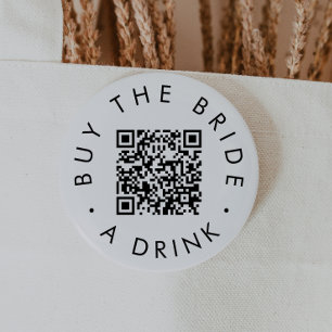 Chic Typografi Köp en QR-kod för dryck Knapp