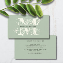 Chic-typografi-monogram namn