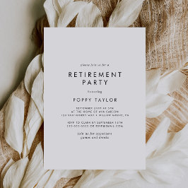 Chic Typografi Pension Party Inbjudningar