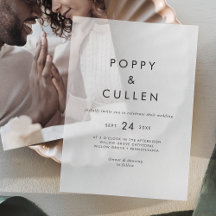 Chic Typografi Rustic Modern Boho Simple Bröllop