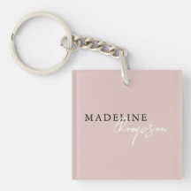 Chic Typography Script Boho Blek Rosa Beige Girly