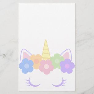 Chic Unicorn Brevpapper