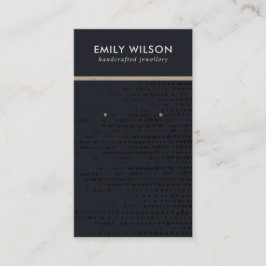 CHIC URBAN BLACK KRAFT STUD EARRING VISNING CARD VISITKORT