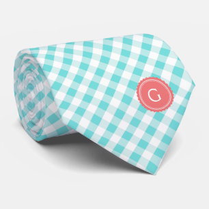 chic-vallmoturkos gingham mönster monogram slips