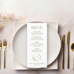 Chic Vattenfärgning Utandning Monogram bröllop vap Meny<br><div class="desc">Förbättra bröllop med Chicen Watercolor WandeMonogram Bröllop Vapensköld Anpassningsbar Menu (meny för av ). Den här snyggt designade menyn har en delikat vattenfärgsutandning och en monogrammad bröllop-vapensköld, vilket ger en elegant och personlig-beröring till din speciella dag. Anpassa menyn med dina kulinariska val för att imponera på gästerna med både stil...</div>