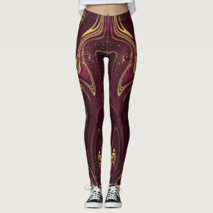 Chic Vattenfärgsdesign Bästa lagning Leggings