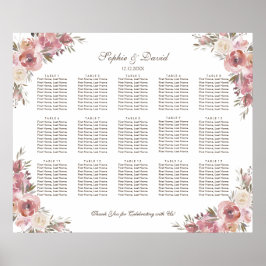 Chic Vattenfärgspersikofärgat Rosa Peonies Sittdia Poster