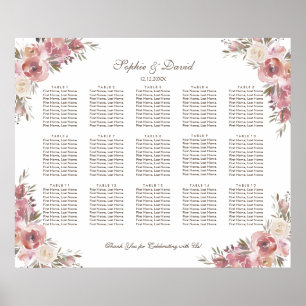 Chic Vattenfärgspersikofärgat Rosa Peonies Sittdia Poster