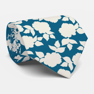 Chic vavy blue &white floral pattern slips