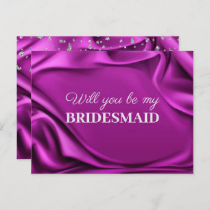 Chic Velvet Lila Silke kommer att bli min Bridesma Vykort