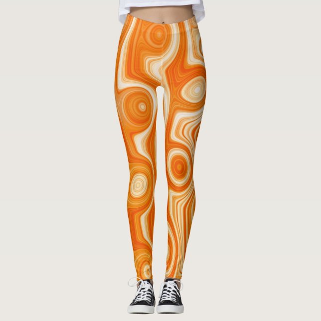 Chic Vibe med Groovy Art Leggings (Framsida)
