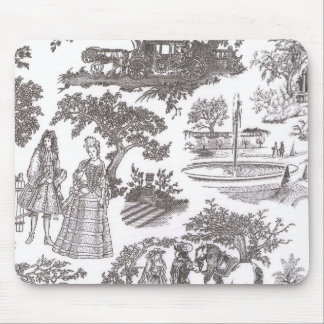Chic Victorian Toile Mousepad för vintage Musmatta