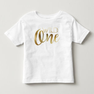 Chic vild en första födelsedag tee shirt