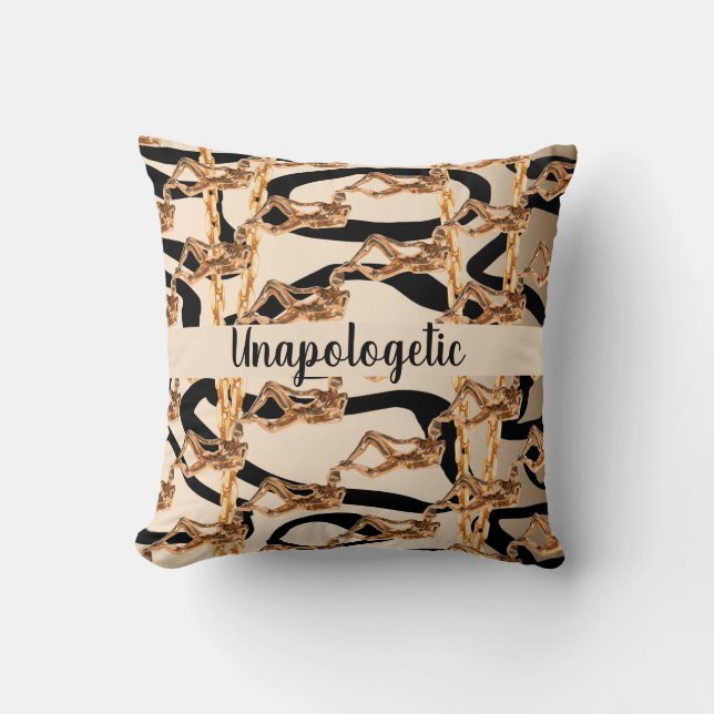 Chic Vild Onapologetisk luxuriös dagggåva Girly Kudde (Framsida)