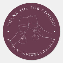 Chic Vin Möhippa Runt Klistermärke