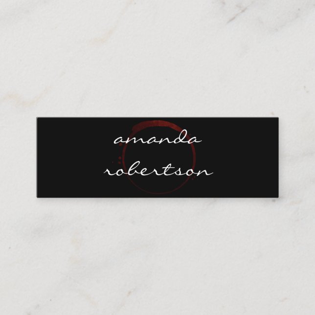 Chic Vin Stain Mini Visitkort (Framsida)
