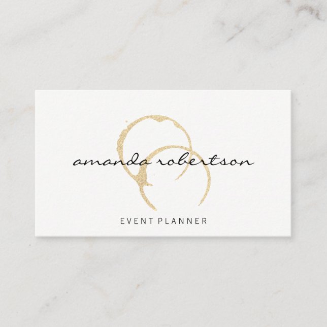 Chic Vin Stain Visitkort (Framsida)