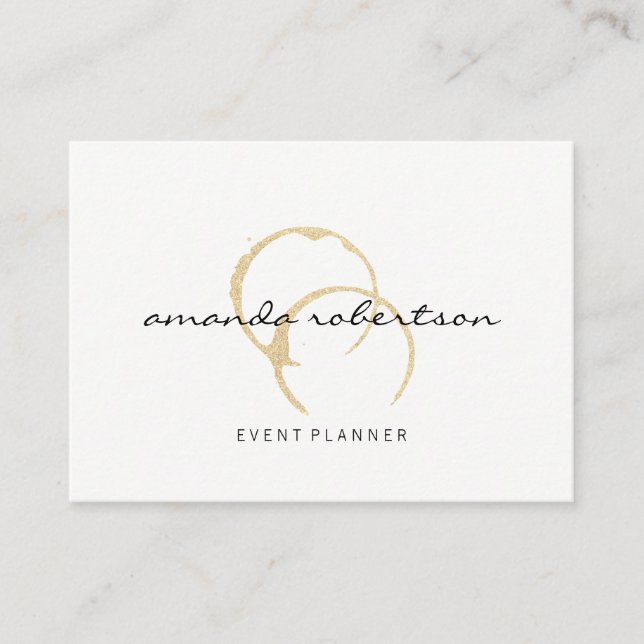 Chic Vin Stain Visitkort (Framsida)