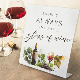 Chic Vin Tasting Watercolor Land-tecken