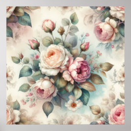 Chic Vintage Ro Poster