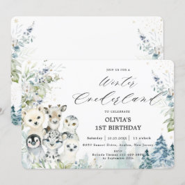 Chic Vinterarktiska djur i Nederländerna Första fö Inbjudningar