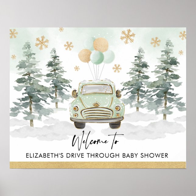 Chic vinterlovsdrive-thru-barnkalasparad poster (Framsidan)