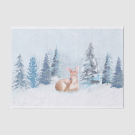 Chic vintervattenfärghjort i skog