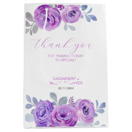 Chic Violett Rosegrönska Blommig Bröllopsdusch