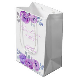 Chic Violett Rosegrönska Blommig Bröllopsdusch