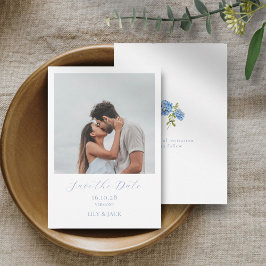 Chic Vit skript Ett par foto spara datumkortet Datumet