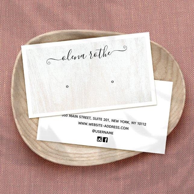 Chic Vit Visning för träavläsning (Skapare uppladdad)