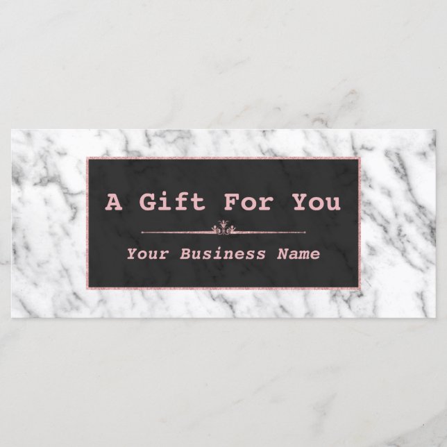 Chic Vita marble Ro Guld Gift Certificate (Framsida)