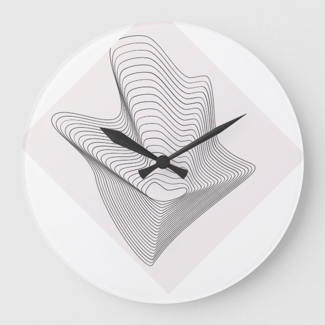 Chic Wall Clock – Elegant Modern Timepiece for Sty Stor Klocka (Framsida)