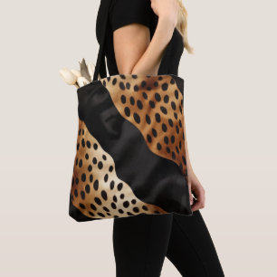 Chic Western Black Brown Cowhide Tygkasse