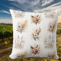 Chic Western Boho Blommigt Bouquet Mönster