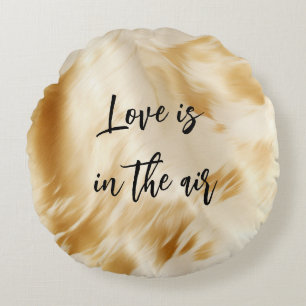 Chic Western Elegant Guld Vitsköknod Rund Kudde