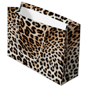 Chic White Cream Leopard Print