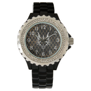 Chic White Dragon Head & Brown Dragon Scales Watch Armbandsur