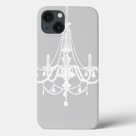 Chic White och Grått Chandelier