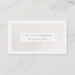 Chic White på Shimmery White Elegant Modern Visitkort