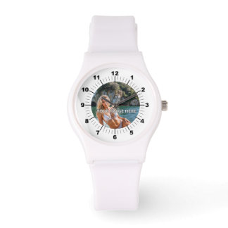 CHIC! ✨ White Silicone Strap Watch Armbandsur
