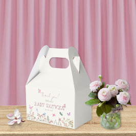 Chic WildblomGirl Baby Shower Tack Presentaskar