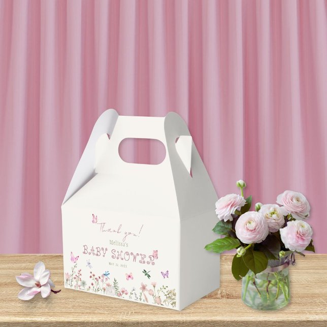 Chic WildblomGirl Baby Shower Tack Presentaskar (Skapare uppladdad)
