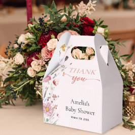 Chic Wildblomma Baby Shower Presentaskar