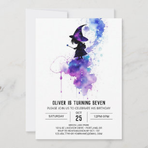 Chic Wizardry Birthday Inbjudningar